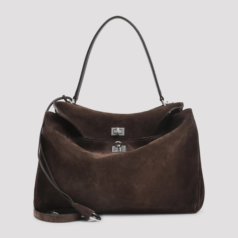 Balenciaga Rodeo M Handbag Brown Calf Leather Bag - Women