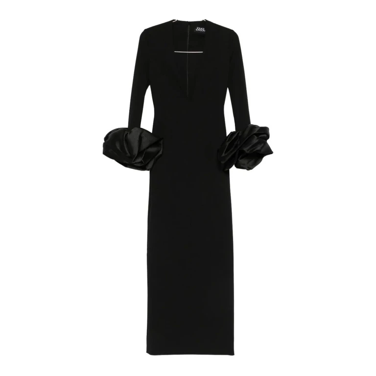 Solace London Maxi Robe - Noir