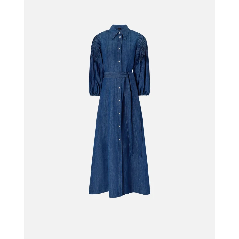 Pinko - Robe chemise longue en denim - 38