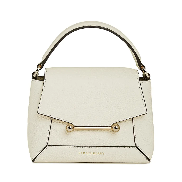 Strathberry Mosaic Nano Leather Top Handle Bag