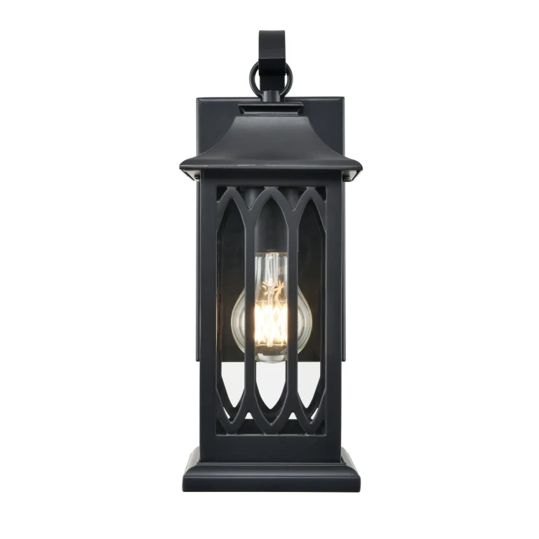 Powder Coated Black Outdoor Lantern from the Mallorey Collection