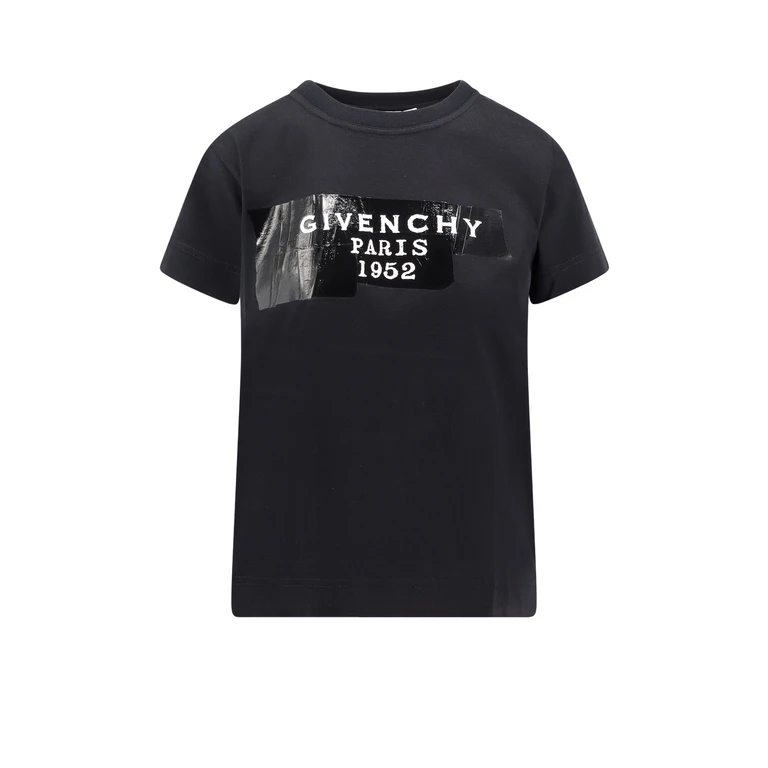 Cotton T-shirt With Print Black Givenchy Tape