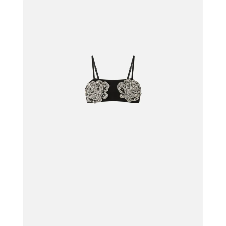 Pinko - Soutien-gorge avec roses bijou brodées - 38