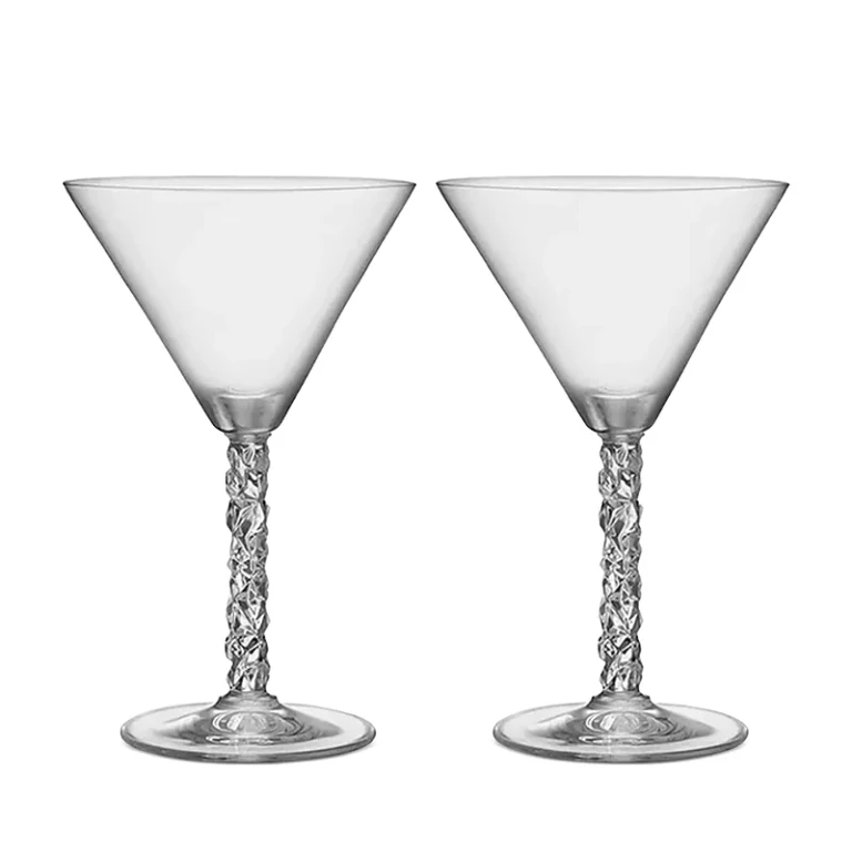 Orrefors Carat Martini Glass, Set of 2