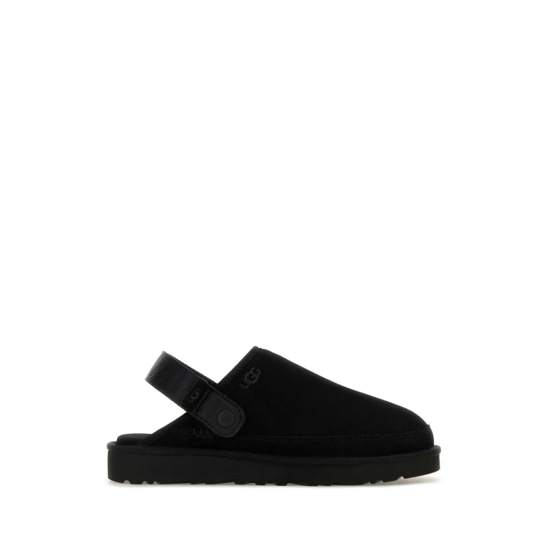 UGG Black Suede Goldencoast Slippers