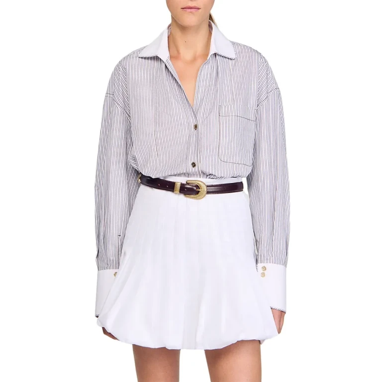 Sandro Oversized Striped Shirt