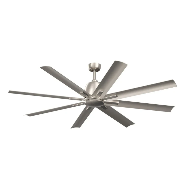 Brushed Nickel 65"Ceiling Fan from the Breda Collection