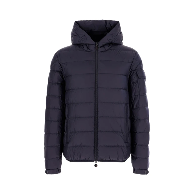Navy Blue Nylon Najan Down Jacket
