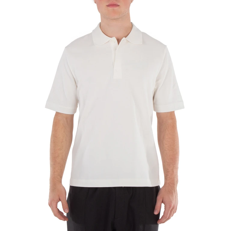 Burberry Striped Cotton Polo Shirt