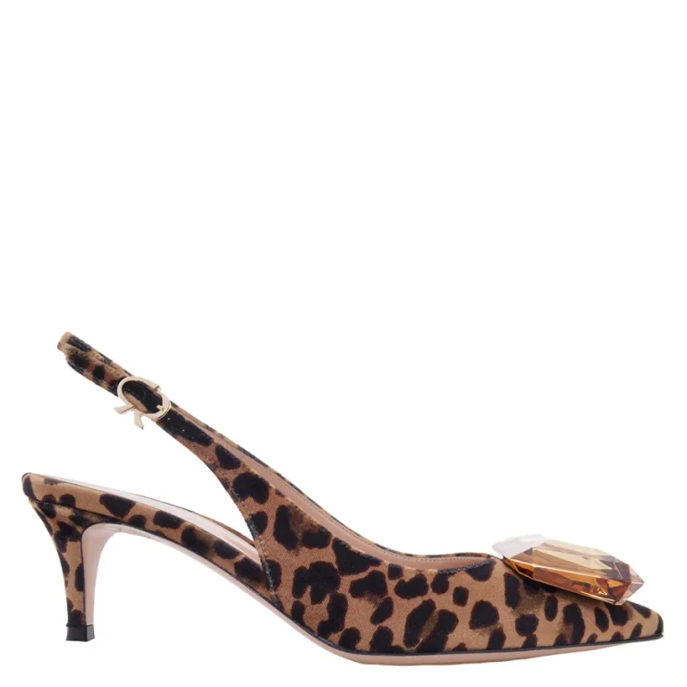 Gianvito Rossi Jaipur 55 Leopard Print Pumps