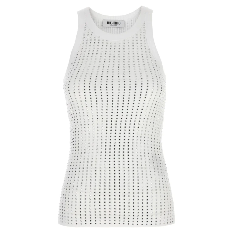 The Attico Rhinestone Top