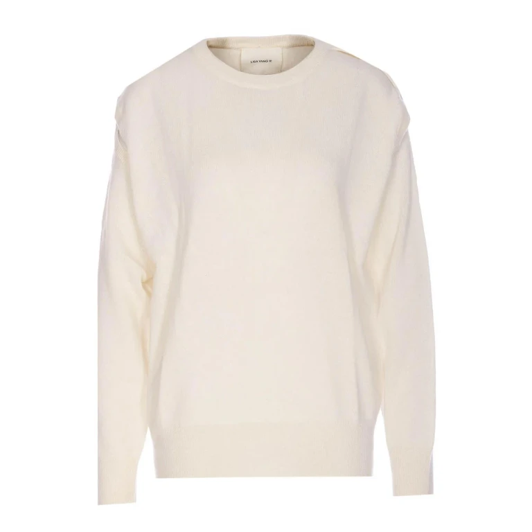 Lisa Yang Pull Col Rond - Blanc