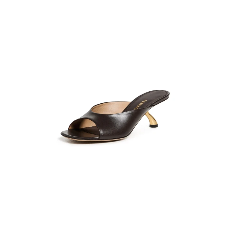 Ferragamo Igea 55 Leder-Mules