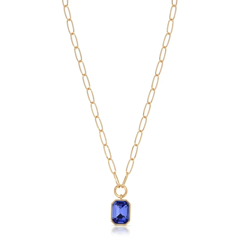 Ettika Stone Bezel Deco Pendant Necklace, 15-20