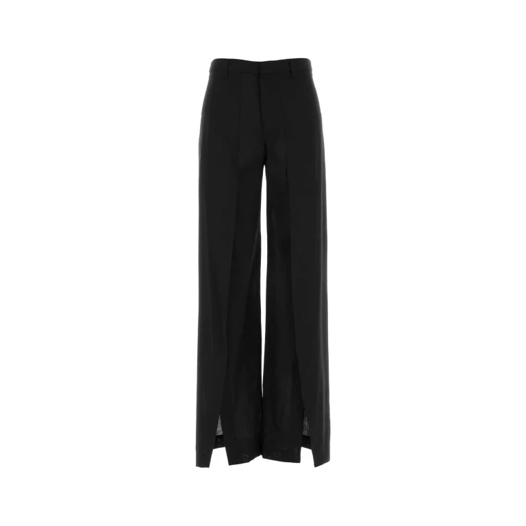 PT Torino Black Wool Renee Palazzo Pant