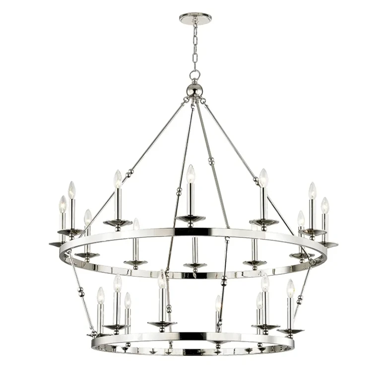 Polished Nickel 20 Light Chandelier from the Allendale Collection