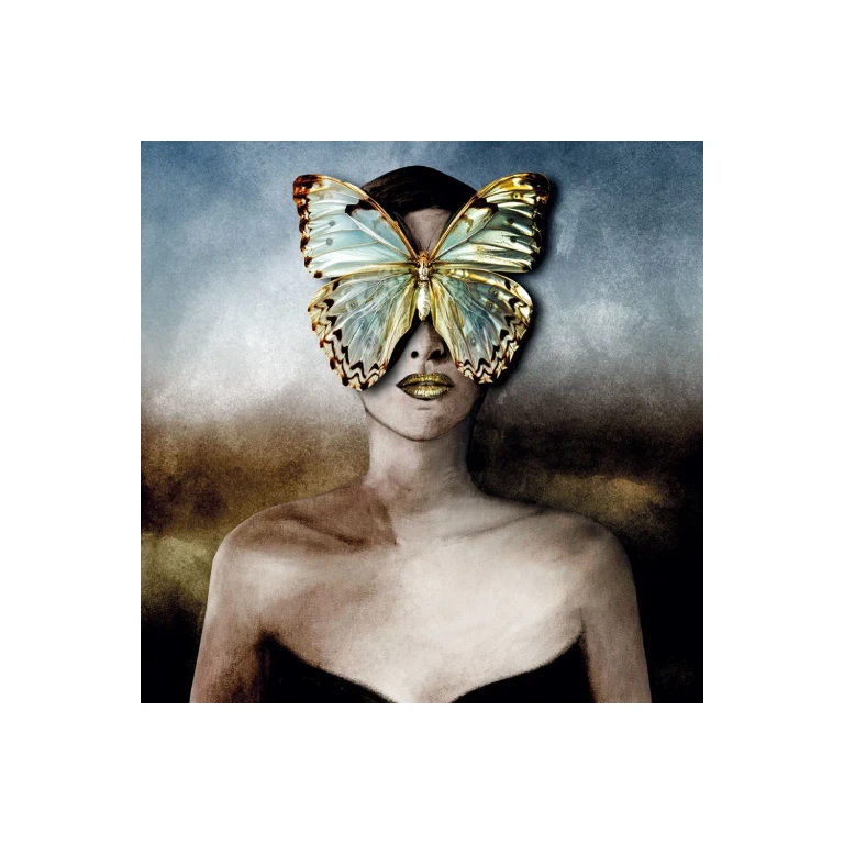 Butterfly Masked Woman Photographic Art | Andrew Martin Hidden Beauty