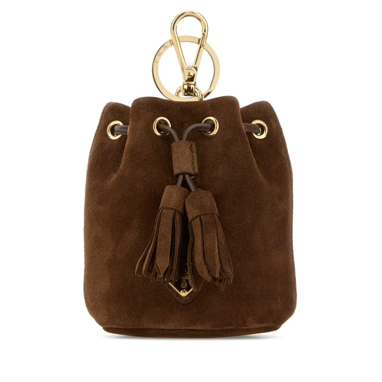 Prada Chocolate Suede Pouch