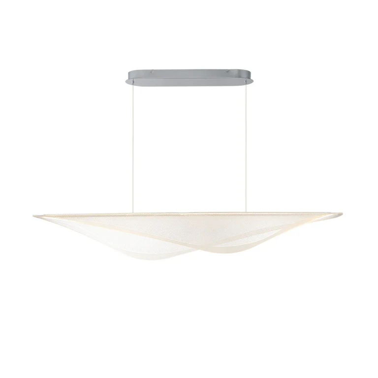 Polished Chrome LED Linear Pendant from the Manta Collection