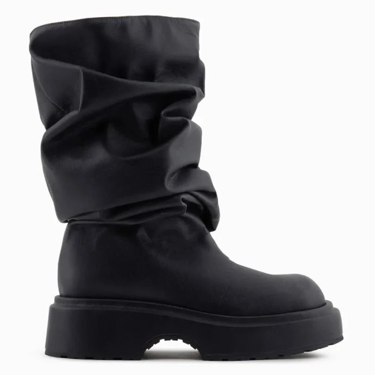 Emporio Armani Draped Chunky Boots