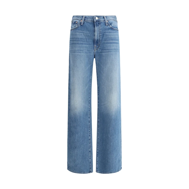 Mother Light Blue Cotton Denim Jeans