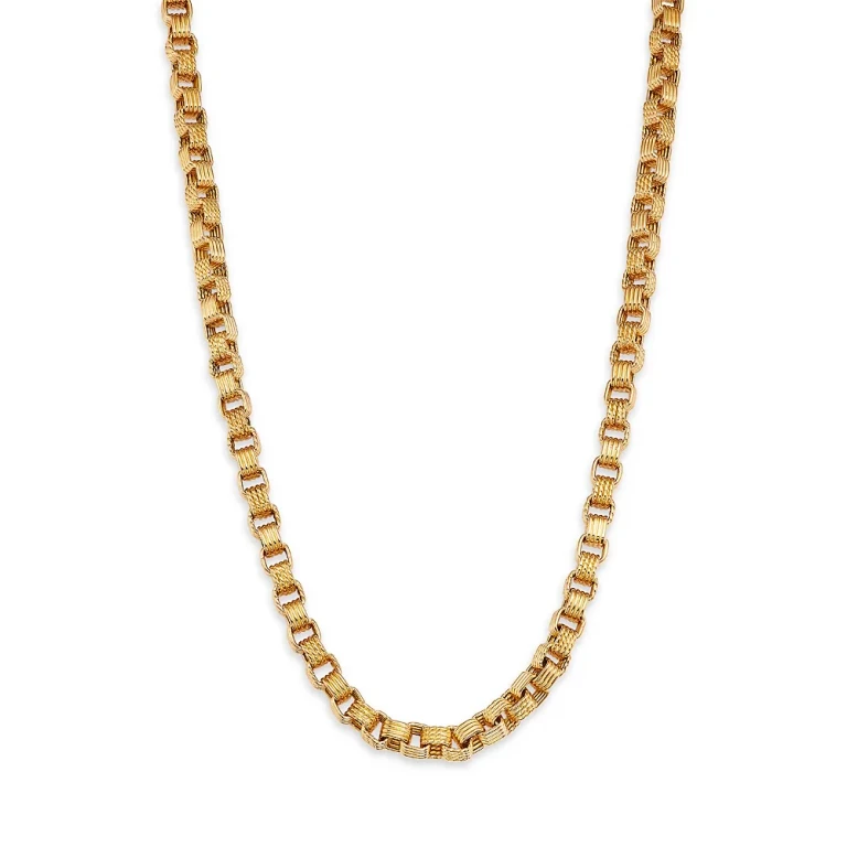 Roberto Coin 18K Yellow Gold Bold Gold Box Link Chain Necklace, 18