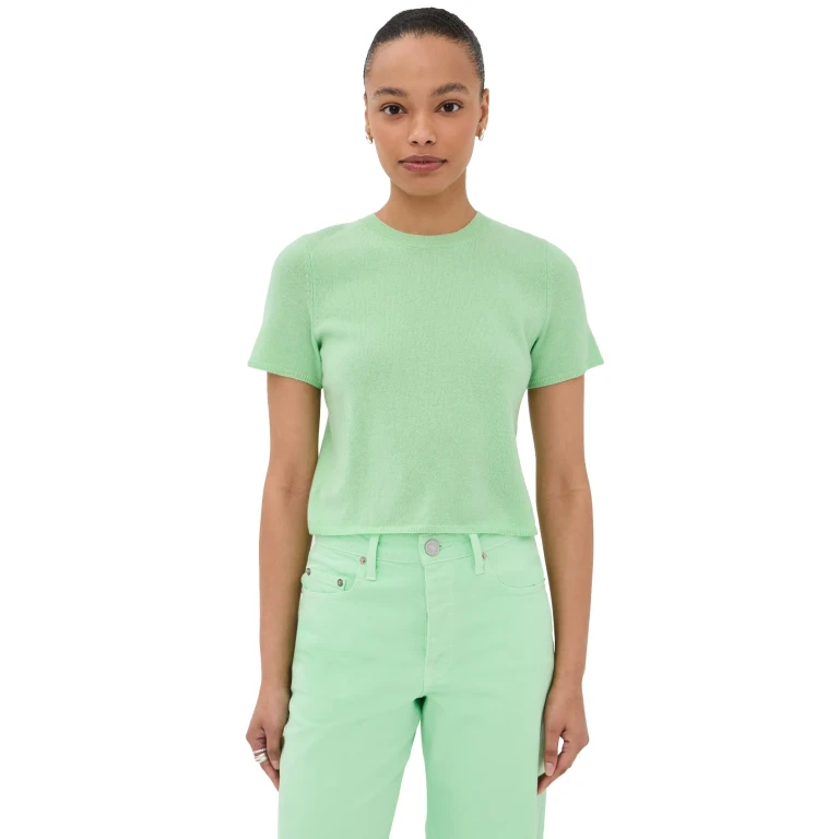 Sablyn Charleston Relaxed Cashmere Crewneck Tee Black XS