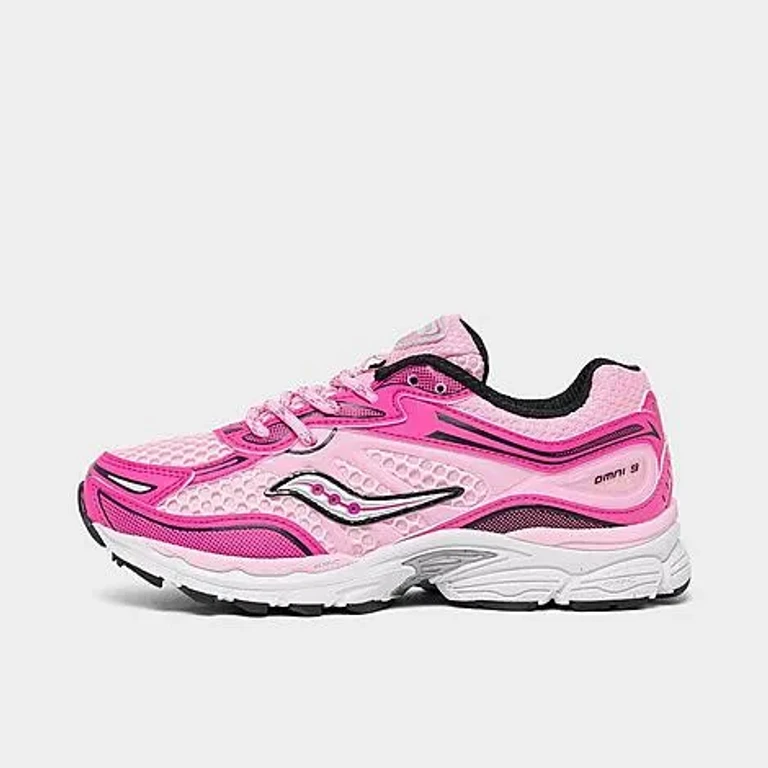 Saucony Little Kids Omni 9 Casual Shoes in Fuschia/Pink Size: 1.0