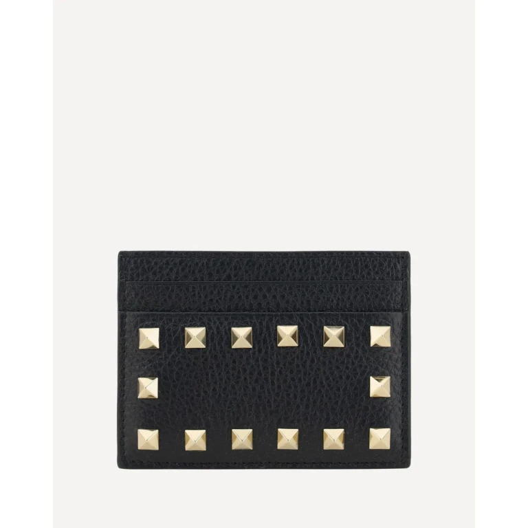 VALENTINO GARAVANI Rockstud Zip Card Holder Female UNI