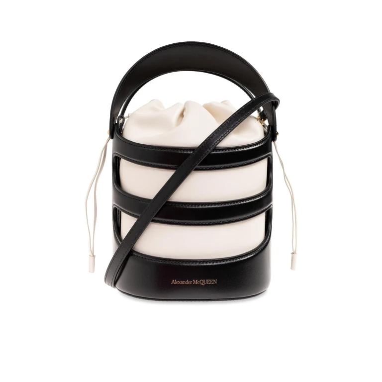 Alexander McQueen Two-tone Leather The Rise Bucket Bag