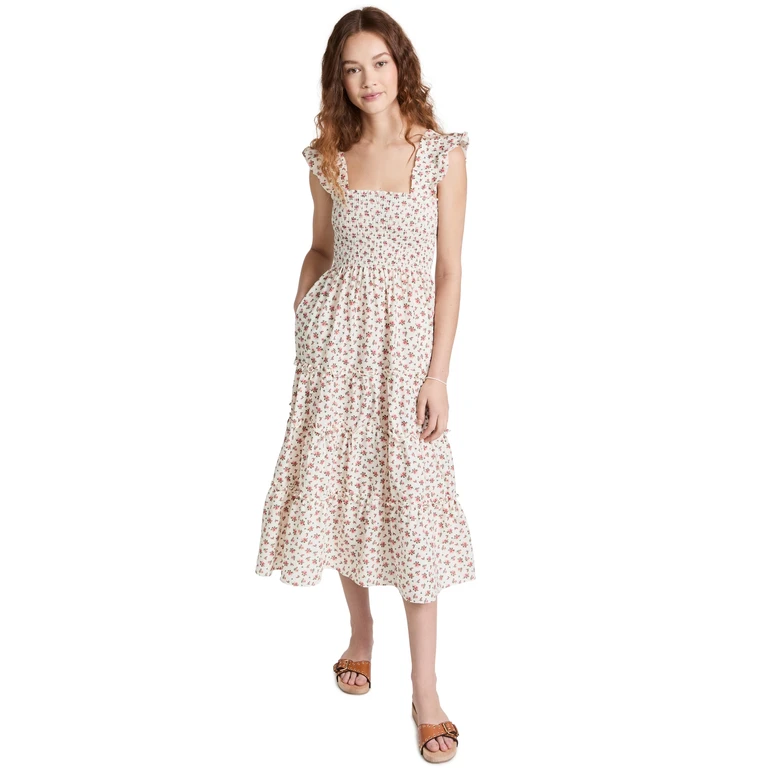 o. p.t Calypso Dress Pink Floral XS