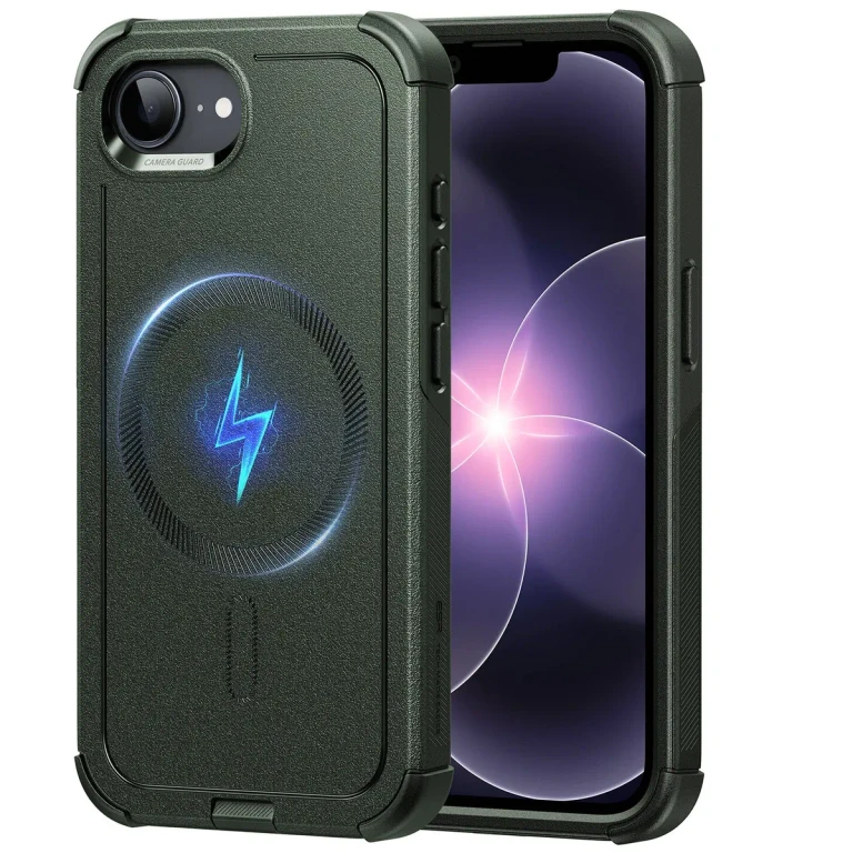 iPhone 17e Cyber Tough Magnetic Case - Olive Green - Olive Green