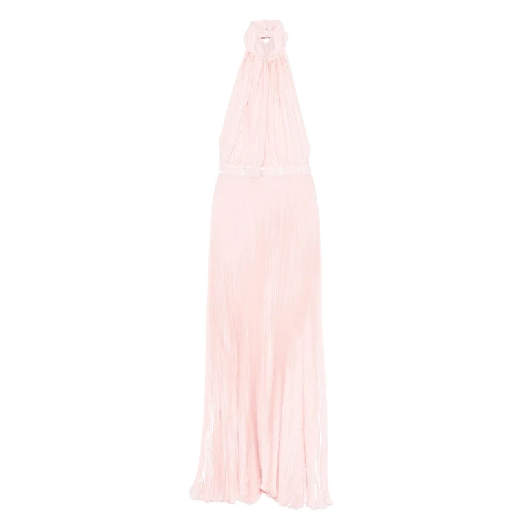 L'idee Eden Halterneck Pleated Gown