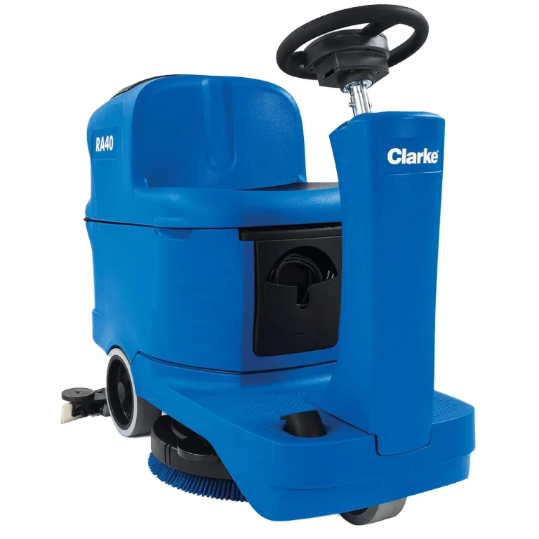 Clarke RA40 20D Battery Micro Rider Floor Scrubber - 130 Ah Wet Batteries