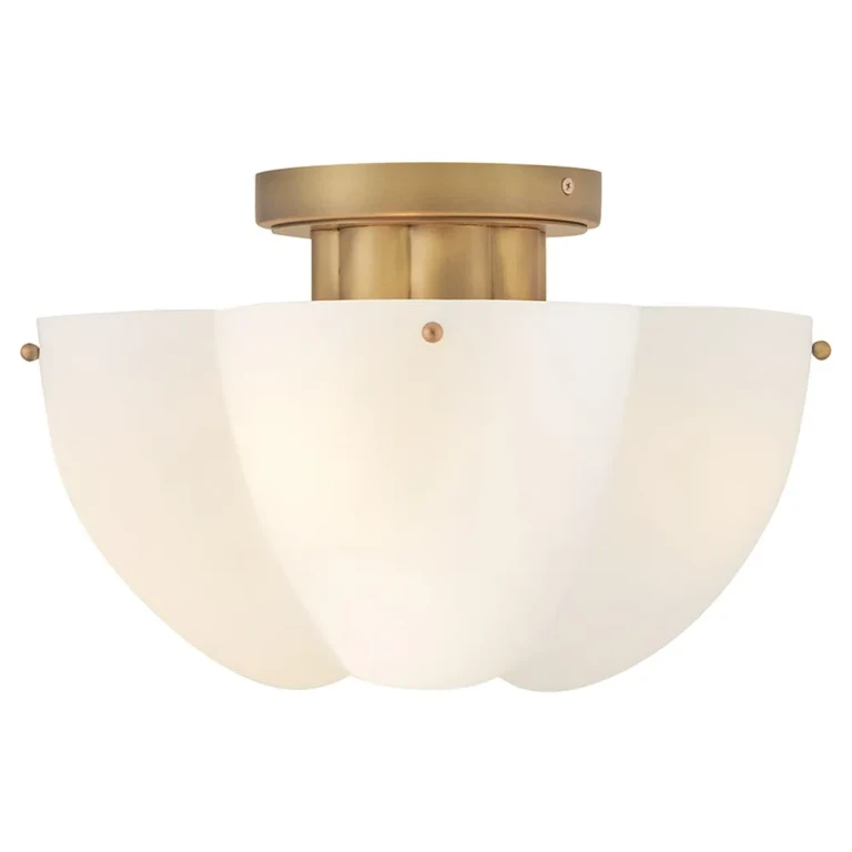 Heritage Brass LED Semi-Flush Mount from the Becca Collection