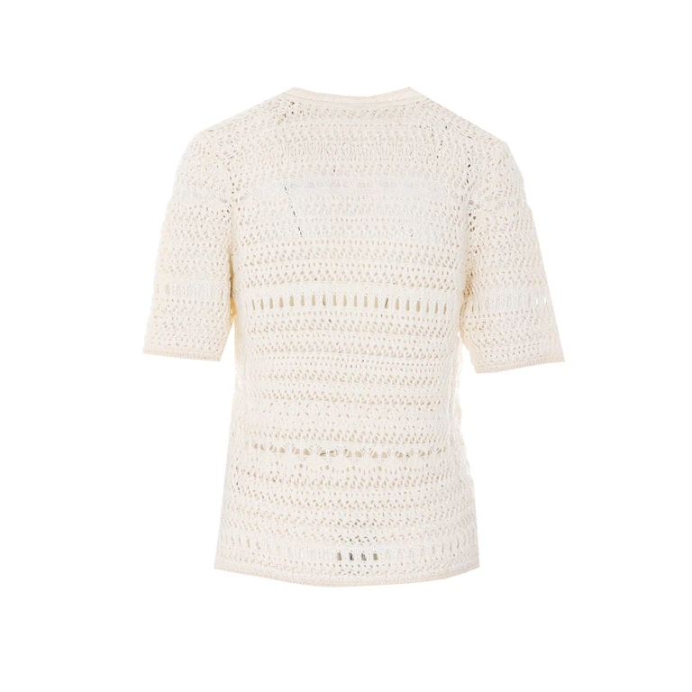 Fabiana Filippi Sweaters White Cotton - Women