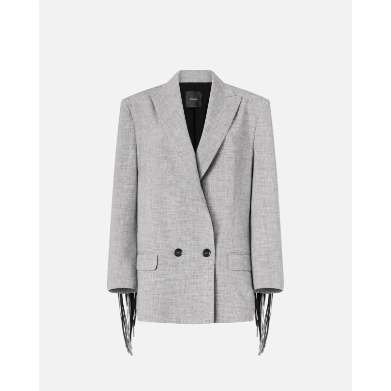Pinko - Veste croisée à franges - 36