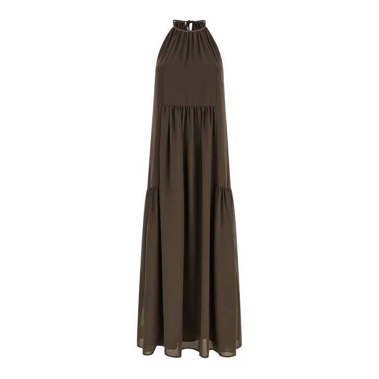 Peserico Robe Au Genou - Marron