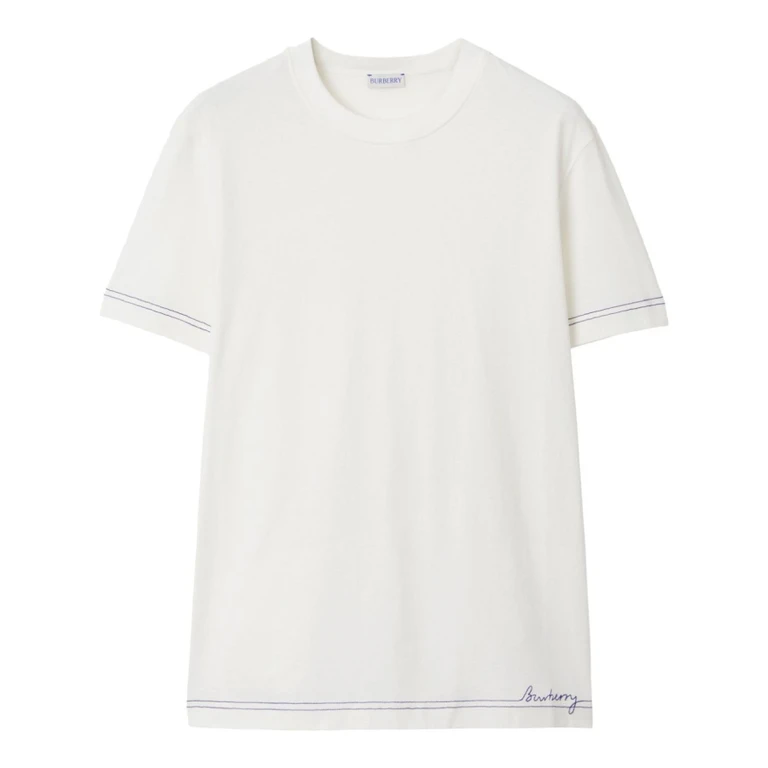 Burberry Logo-Embroidered Cotton Crewneck T-Shirt