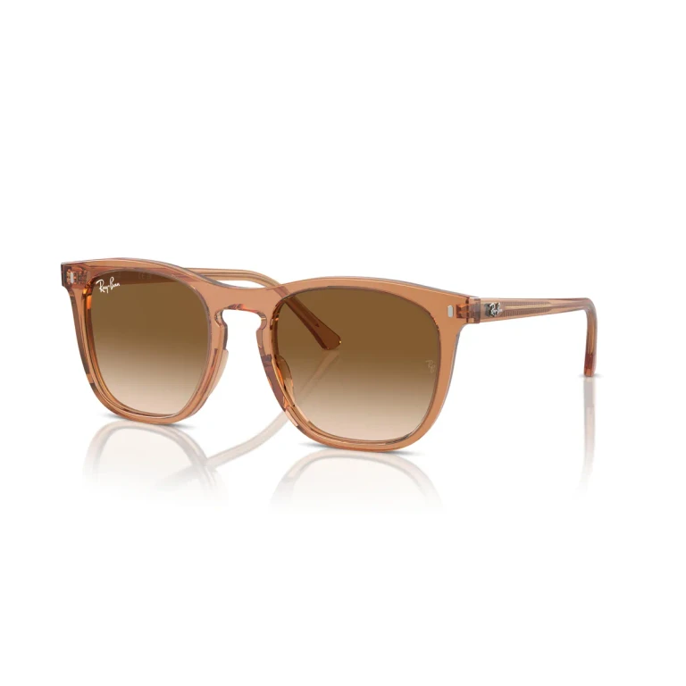 Ray Ban Clear & Brown Square Unisex Sunglasses RB2210F 676451 53