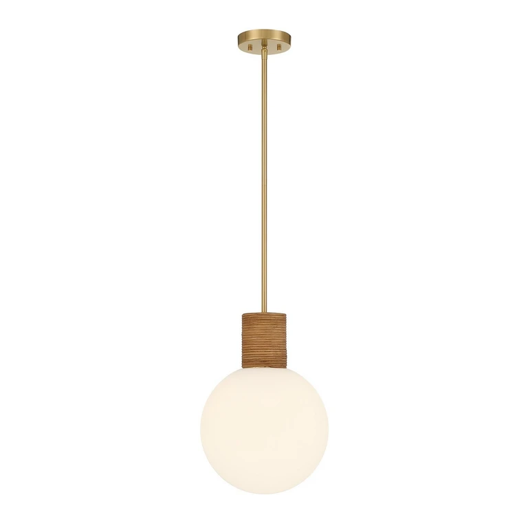 Jarrell 1-Light Pendant in Warm Brass