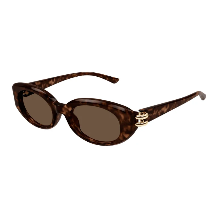 Alexander McQueen Brown Oval Ladies Sunglasses AM0469S 002 50