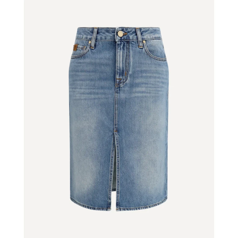 Gonna midi in denim Jacob Cohen donna taglia 44