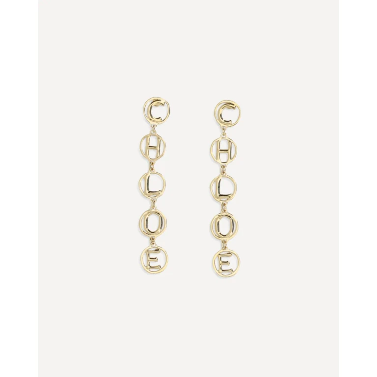 Brincos pendentes Chloé Script