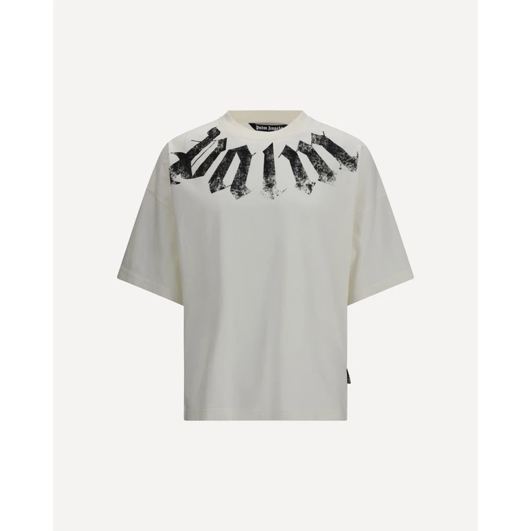 PALM ANGELS Big Neck Logo T-shirt Male S