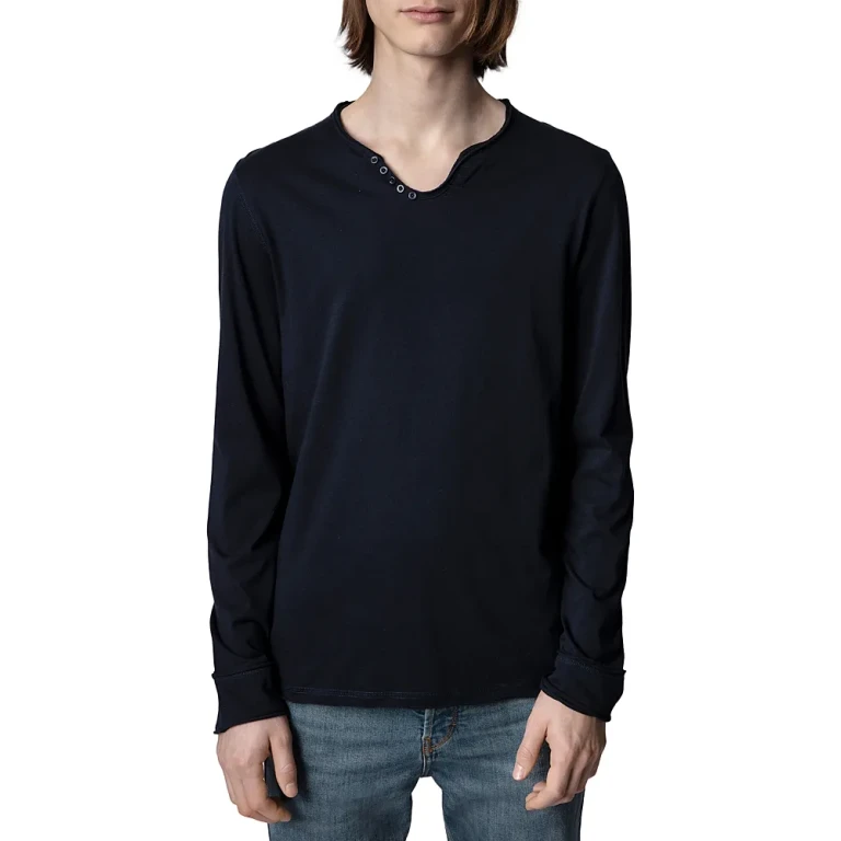 Zadig & Voltaire Monastir Cotton Long Sleeve Henley