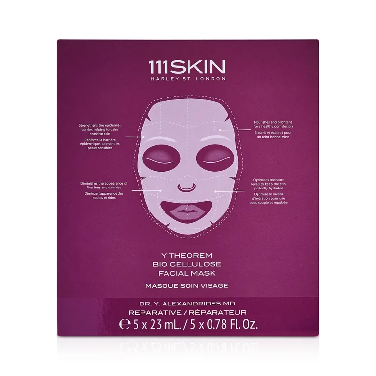111SKIN Y Theorem Bio Cellulose Facial Mask Box, 5 Piece