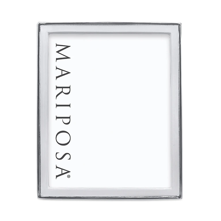 Mariposa Signature White 8 x 10 Picture Frame