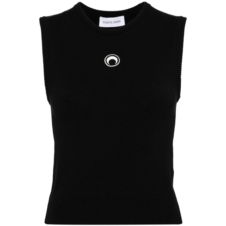 MARINE SERRE Sweaters Black Viscose Elastane - Women