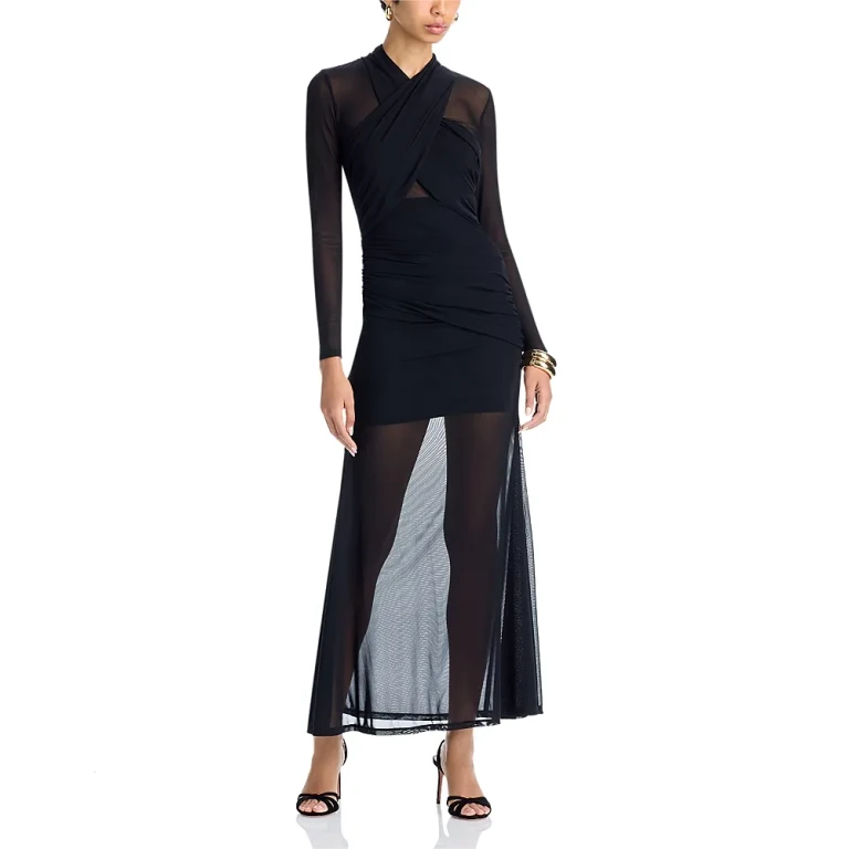 Bardot Marice Mesh Maxi Dress